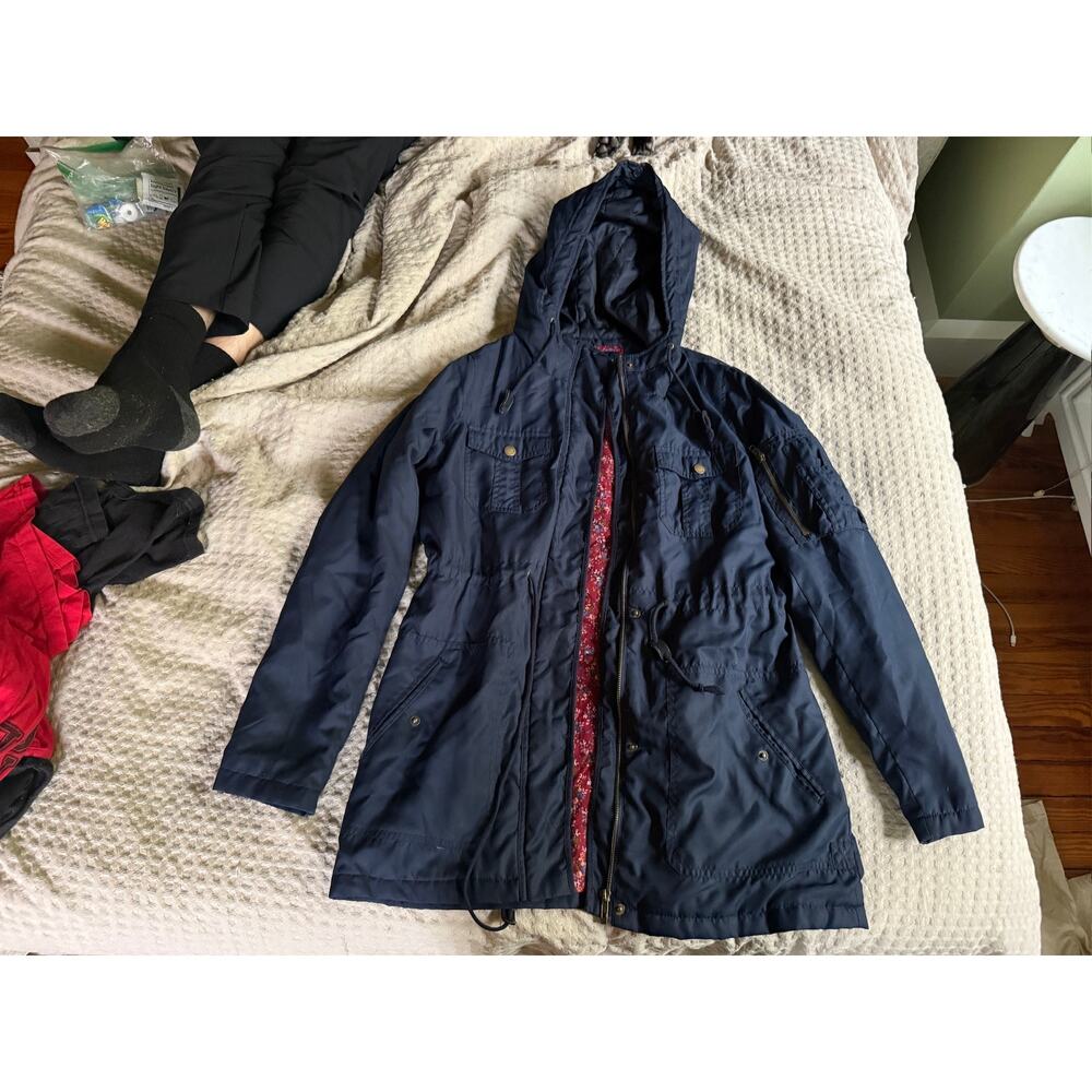 Forever 21 Blue and Floral Coat